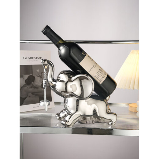 Tanbeiman red wine display rack light luxury elephant wine holder red wine rack ornaments home living room wine cabinet sideboard decoration housewarming gift awesome wine rack ornaments does not include wine bottles