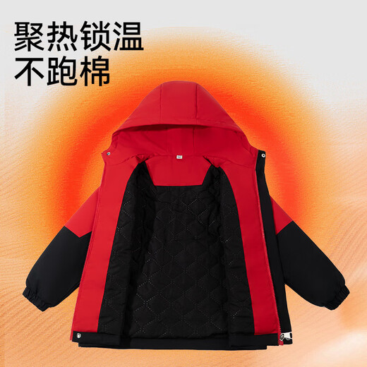 回力儿童外套秋冬2025年新款男童冬季冲锋棉服冬装女童加厚防风上衣