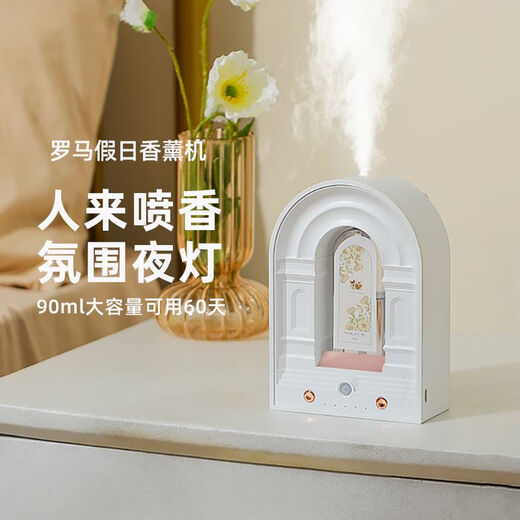 South Sandwich high quality household aromatherapy machine automatic fragrance machine bathroom wall hanging room bedroom spray fragrance machine night light perfume sprayer timer elegant white Hilton