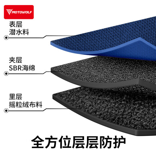 MOTOWOLF Motorcycle Winter Warm Protective Gloves Electric Handlebar Cover Universal Cycling Cold Protection Thickened Velvet Windshield Handlebar Cover