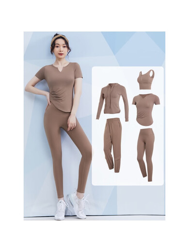 Vanstick Vanstick purchase products women's yoga clothes, slim and elegant, Pilates special sports autumn light purple two-piece set tc32611綶fast delivery S