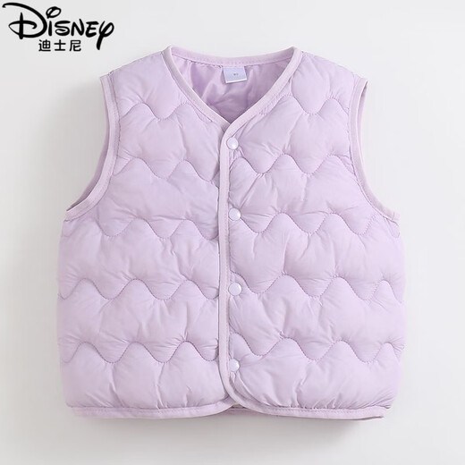 Disney (Disney) baby down cotton vest autumn and winter boys and girls Korean style waistcoat infant vest inner wear children new style black 90