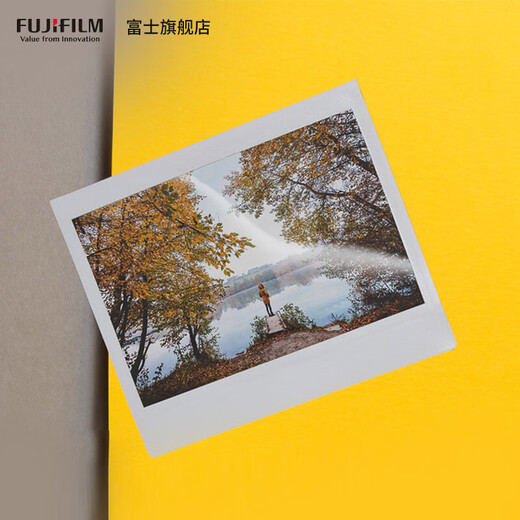 Fuji (FUJIFILM) instax instant camera 5-inch wide format photo paper film W300 wide400 Link wide photo paper set including 20 white edges + refrigerator magnet + frame sticker + storage box official standard