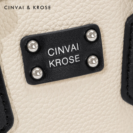 CinvaiKrose light luxury handbag bag women's bag 2025 new high-end bucket bag one-shoulder crossbody bag birthday Christmas gift white and black [gifts to girlfriend, wife and girls are heartfelt and practical]
