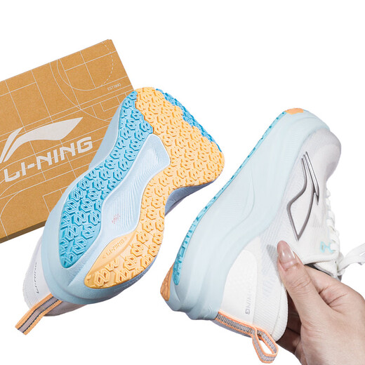 Li Ning Chitu 8 Reflective Lightweight Racing Training Running Shoes Women's 2025 Winter New Sports Anti-Slip Running Shoes Smooth Blue ARPV014-4 New Autumn and Winter 37