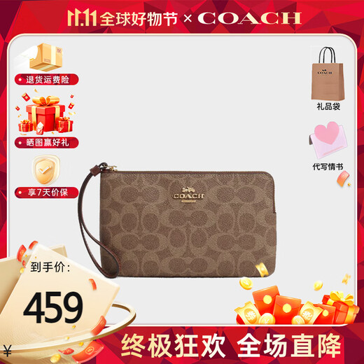 COACH women's bag clutch bag coin purse wallet CW854 SVPWH gift for girlfriend CZ277 IMXHE