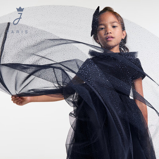 JACADI French girls dress autumn and winter children's dress long skirt trendy 2043915 navy blue 123 105 /4A