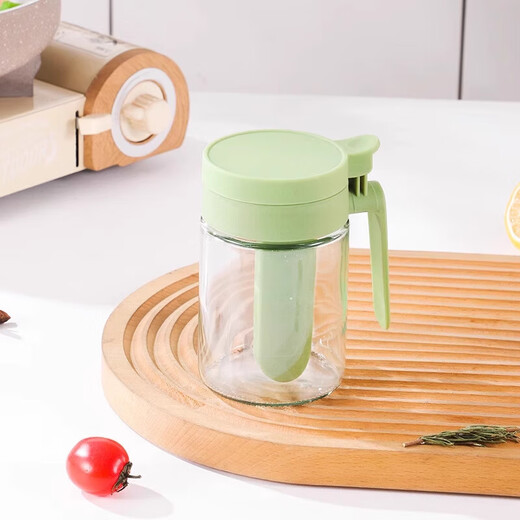 Xin Cong's 2025 new seasoning box, spoon and separated seasoning jar household sealed moisture-proof salt shaker seasoning bottle set combination yellow 1 pack press to open the lid