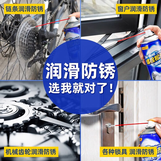 (deli)DL-LS400X Bolzenlösemittel, Rostschutzmittel für Tür- und Fensterscharniere, Rostentferner für Hardware-Werkzeuge, Mehrzweck-Schnellreinigungsmittel 450 ml