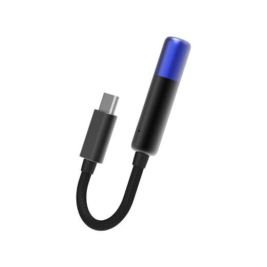 SHANLING UA Mini broadcast control version decoding amp cable HIFI small tail mobile phone computer adapter cable DSD256 hard decoding type-c to 3.5mm interface audio cable UA MINI broadcast control version blue black