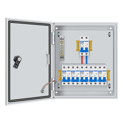 G CDQCN distribution box 220V household single complete set indoor base box 63A lighting socket leakage protection box strong current box Gechi configuration 1 indoor total open with leakage customized