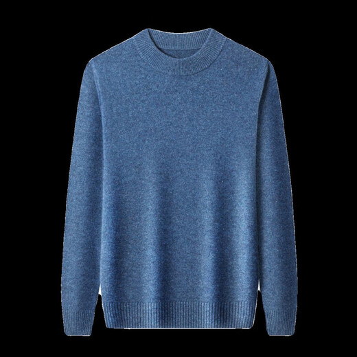 梦特娇（MONTAGUT）高端全羊绒男士加厚半高领毛衣中青年针织打底羊绒衫冬季新款 梦兰 L 170[体重115-130斤]