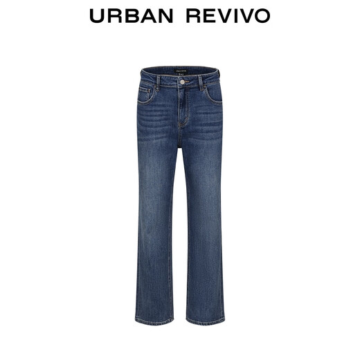 UR2025 new winter women's casual retro washed whiskered denim trousers UWM850251 blue 27