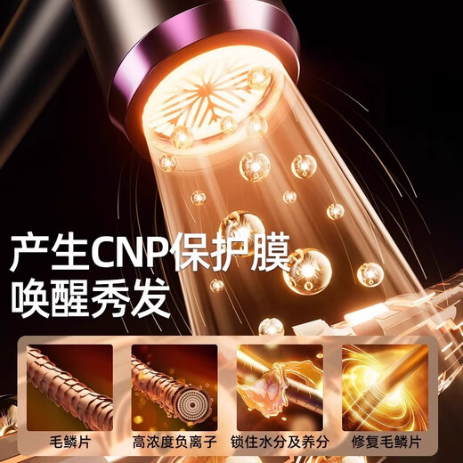 Xiaomi Baby Series Hair Dryer Dormitory Silent Blue Light Negative Ion Household High Power Non-Hurting Power Generation Hair Dryer Space Gray 800W Third Gear + Blue Light Negative Ion