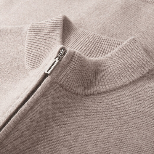 Judger 100% sheep wool Judger men's wool cardigan 2025 autumn and winter new half turtleneck zipper sweater jacket