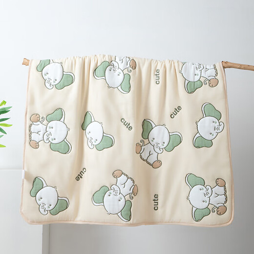Pure cotton type A gauze quilt bath towel newborn baby bath blanket pure cotton six layers plus silk cotton quilt package sheet 0889-Animal Paradise 115*120cm 1 pack