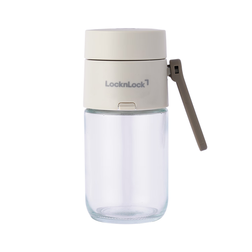 LOCK & LOCK dual-purpose seasoning bottle kitchen seasoning bottle seasoning box seasoning salt jar sealed moisture-proof 180ML beige