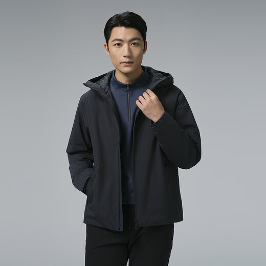 利郎三防羽绒服男连帽防风轻薄羽绒服冬季保暖外套男2025新款