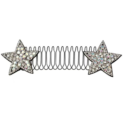 Zan Yingmei Star Internet celebrity high-end hair accessories five-pointed star bangs combing and hair sorting artifact children and adults universal hair clip star style 1 pack random color