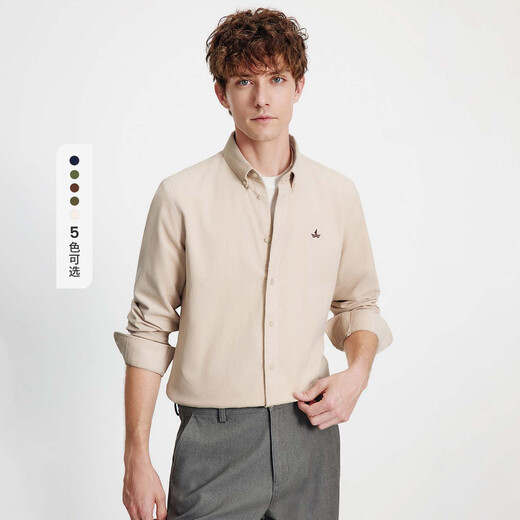 Navikel Italian Barque 25th Autumn and Winter Men's Happiness Long Sleeve Shirt Retro Corduroy Shirt 1333005504