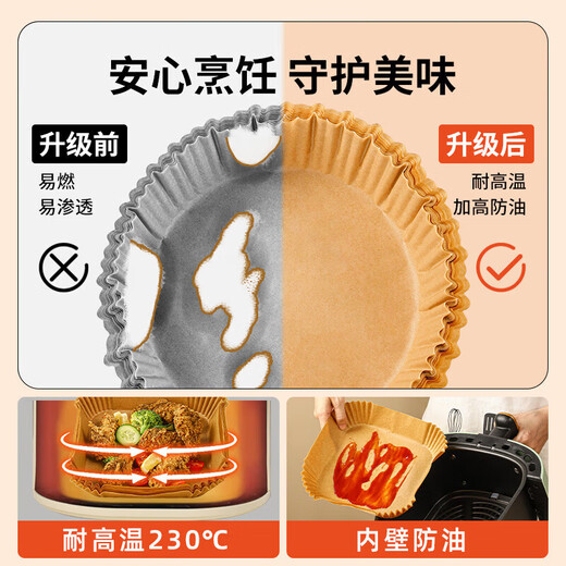 Beijing air fryer special paper baking oil paper cake baking paper paper plate oven silicone oil paper oil-absorbing paper bowl tinfoil pad paper