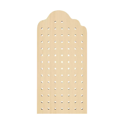 Yusenyi customized solid wood hole board hanging board wall decoration partition shelf desk background wall display rack collection cream white cloud + small cloud package 100x220cm