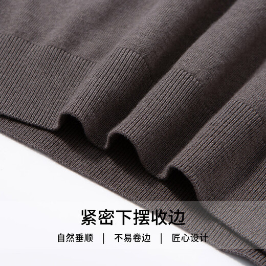 Hodo contains wool & mulberry silk light luxury knitted sweater for men in spring and autumn half turtleneck sweater with base layer