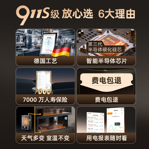 神傲电锅炉家用采暖炉220v新型380v半导体取暖农村三相暖气片地暖煤改 911A壁挂款12kw【应急双制热】 【遥控+WiFi套餐】应急制热系统