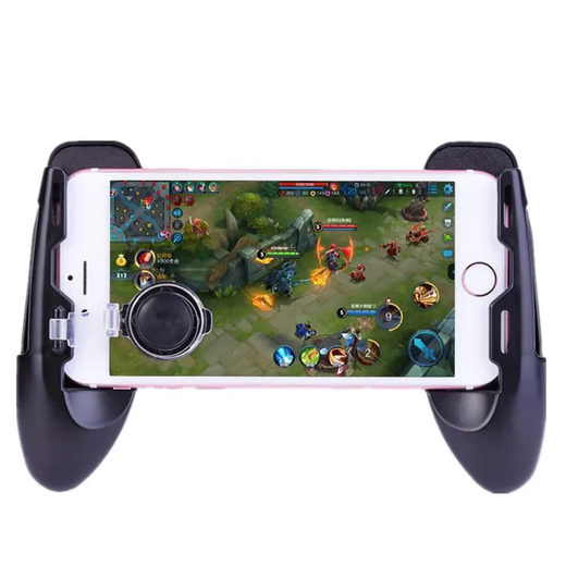 Three-in-one mobile game controller, new mini controller, mobile phone holder, chicken king, chicken-eating artifact, multi-auxiliary game controller, grip type, king artifact peripherals, stretch folding grip, luxury package, three-in-one game controller*1+e-sports professional finger cot