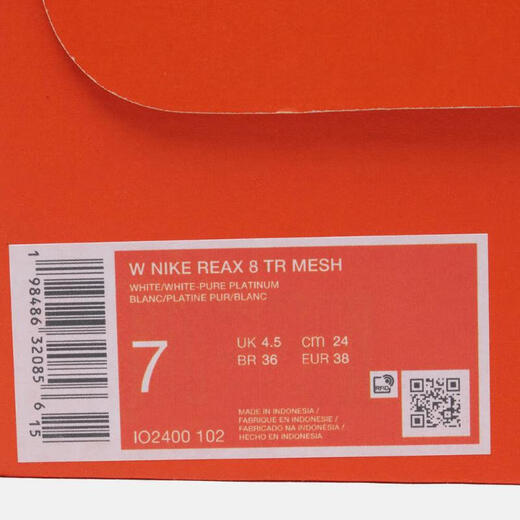 Nike (NIKE) 2025 Women's W NIKE REAX 8 TR MESH Training Shoes IO2400-102 39