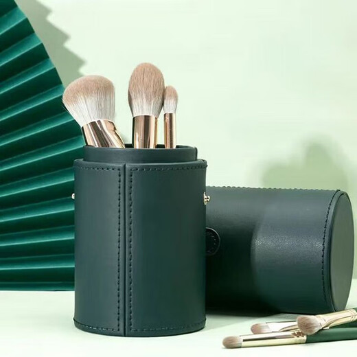 14-piece Green Cloud Makeup Brush Set Super Soft Powder Brush Eyeshadow Blush Brush Cangzhou Beauty Tools Complete Set of Brushes Green Cloud 14-Piece + Brush Bucket 14-Piece