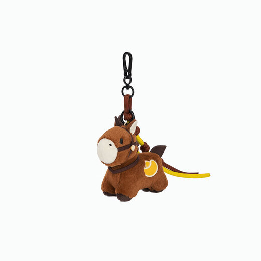 British Museum New Year Series Cute Horse Plush Bag Pendant Brown New Year Gift for Girls 2025 Autumn and Winter New Products