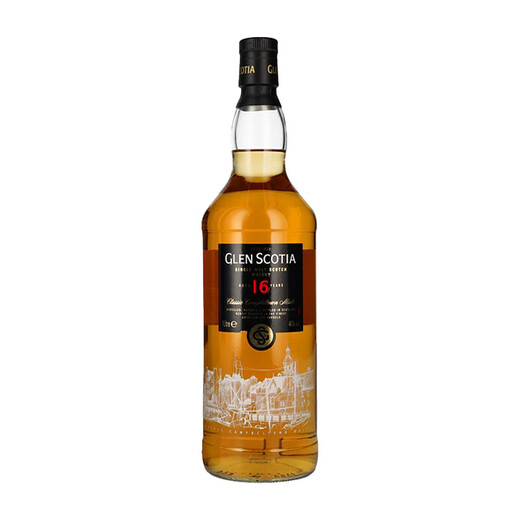 GLEN SCOTIA格兰帝16年 苏格兰 单一麦芽威士忌1000ml 46度 裸瓶