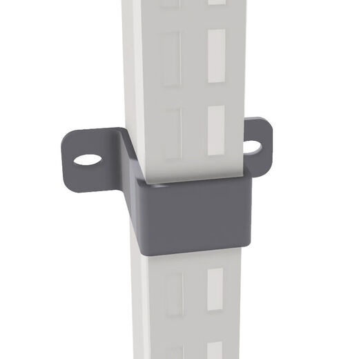 Пряжка для полки MPMMCK, прошивка с защитой от опрокидывания, черный и белый цвет, дополнительный прямоугольный хомут для труб из нержавеющей стали. Примечание подходит только для колонн 3*5 см.