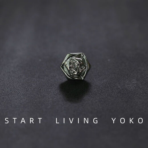 Ye Yu retro metal rose flower decorated button shirt button shirt sweater cardigan small button pearl cufflinks six-sided rose bronze 1 piece