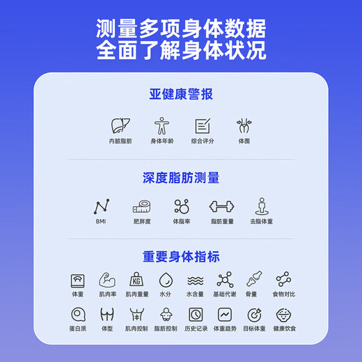 Scale Huawei HUAWEI Hilink Intelligent Body Fat Scale Electronic Scale Weight Scale Intelligent Weighing Accurate Dormitory Household Weight Loss Special Hongmeng Intelligent Accurate HUAWEI Eco-Certification Rechargeable Model - White