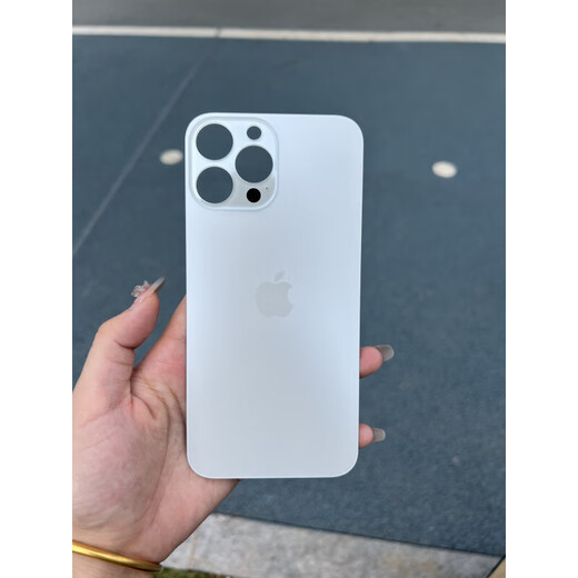 Shifanli is suitable for Apple 13pm/13pro mobile phone back cover glass 13promax rear screen case large hole back cover glass ma white original quality (with tool glue) Apple 13pro