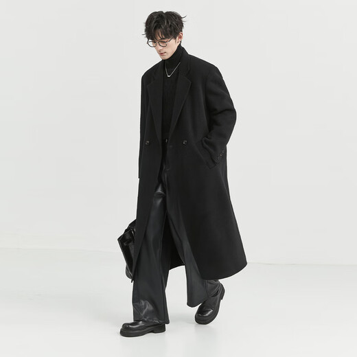 Piaget Zall 2025 Woolen Coat Men's Early Winter Thickened Warm Knee-Length 13-Layer Shoulder Pads Fashionable and High-Quality Jacket