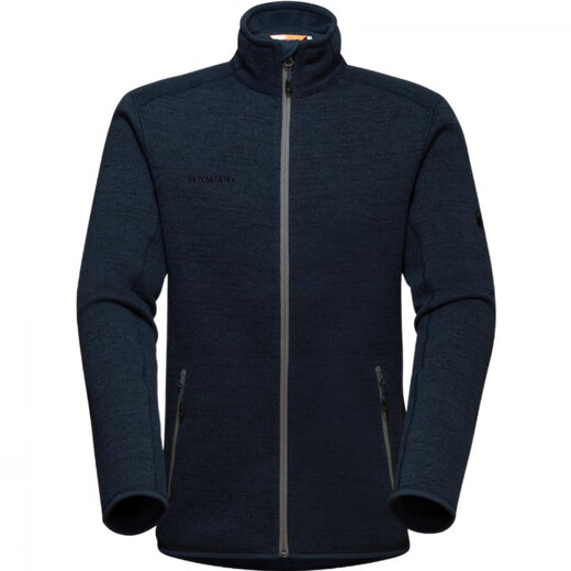 MAMMUT Arctic solid color stretch comfortable quick-drying mid-layer fleece jacket men's black and gray mixed color S