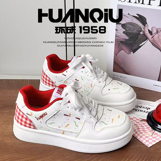 Global 2025 American Retro Nischen-Vibe-Stil, die sich vielseitig lässige originale originale hochwertige trendige weiße Schuhe für Frauen erhöhen