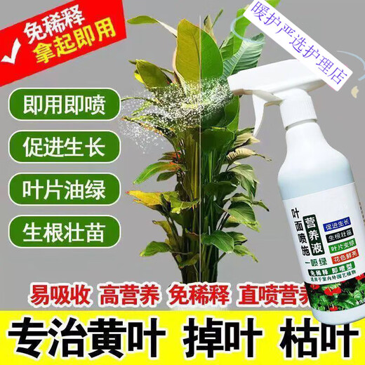 Zhixin nutrient solution plant universal household potted green plant dead leaves yellow leaves rotten roots dilution-free green flower fertilizer 3 bottles buy 2 get 1 free