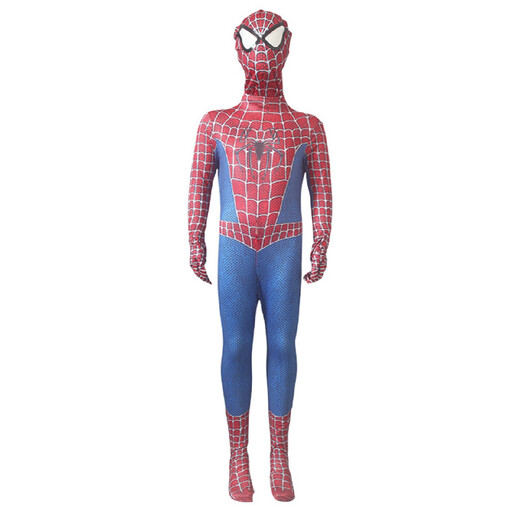 European and American Halloween costumes children's black Spider-Man jumpsuit adult Miles tights co Heroes Expedition mesh style one size 110
