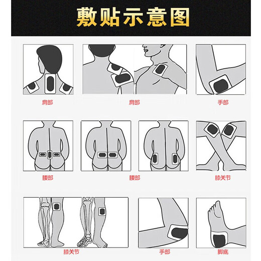 Wan Tong Muscle Patch Far Infrared Magnetic Analgesic Patch Cervical Shoulder and Lumbar Muscle Strain Knee Pain Patch Magical Wan Tong Muscle Patch 8 Patch (Trial Pack)