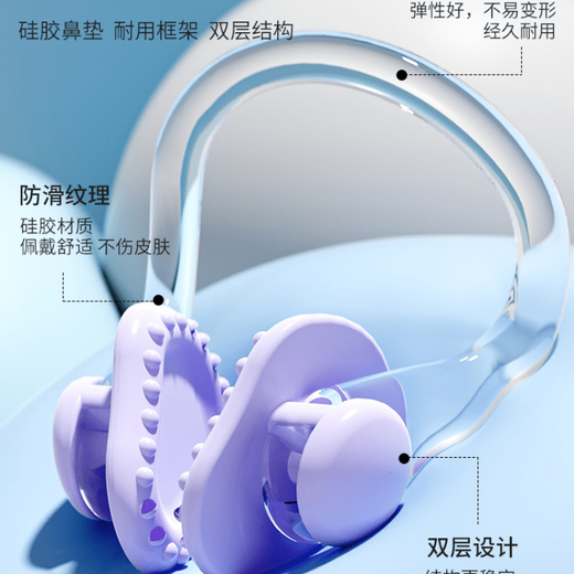 Universal earplugs with rope to prevent loss, waterproof swimming earplugs without sound insulation, silicone adults with anti-lost rope, middle ear and nose clip without pain, waterproof swimming earplugs* anti-lost design + nose clip, Yunfeng White, one size fits all