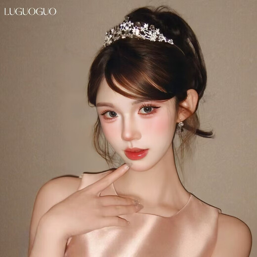 Lu Geli's birthday crown headpiece, high-end hair accessories, eighteen-year-old coming-of-age ceremony, sparkling diamond headband, certificate, proposal, photo props, crown headpiece