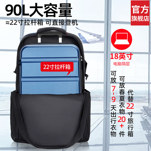 
Huili Travel Backpack for Men's Backpack for Men's New Mountaineering Strong and Durable Men's Large Capacity Outdoor School Bag for Women Black [Large Capacity Strong and Durable]