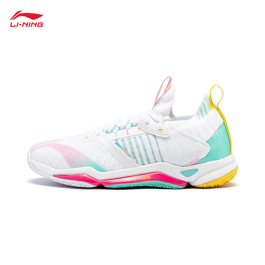 Li Ning Raid | Shock-absorbing badminton professional shoes for men and women, soft, breathable and wear-resistant low-top sports shoes, authentic