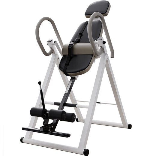 German imported household electric inversion machine, upside-down spinal traction, lumbar decompression, multi-functional upside-down relaxation training, brown and white