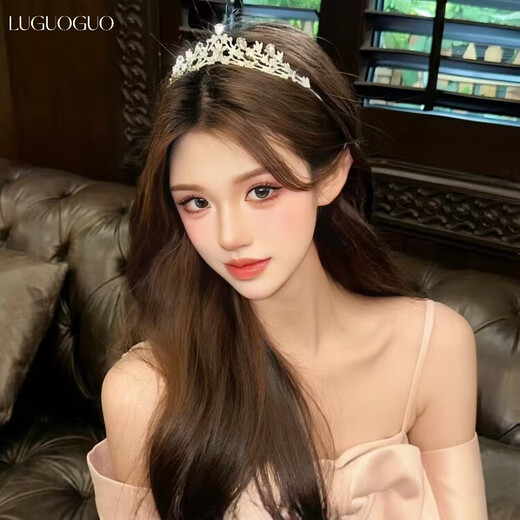 Lu Geli's birthday crown headpiece, high-end hair accessories, eighteen-year-old coming-of-age ceremony, sparkling diamond headband, certificate, proposal, photo props, crown headpiece