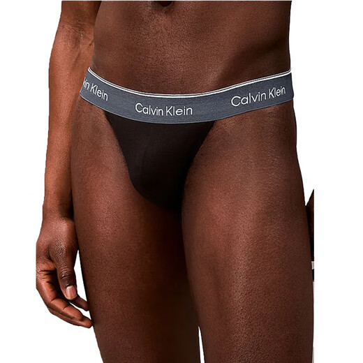 Calvin Klein men's thong three-pack LV00NB4386 VQO black/black/black XL